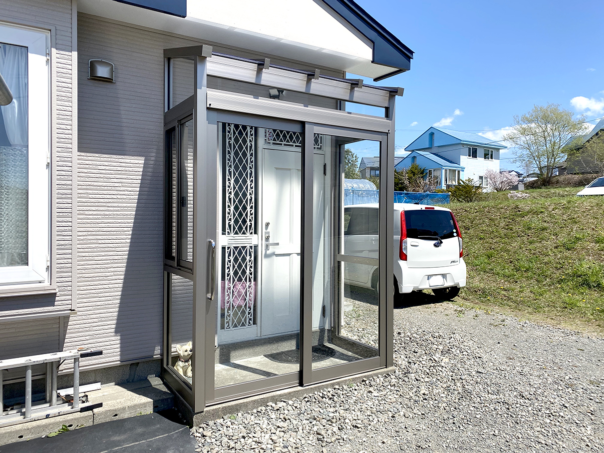 玄関風除室 リフォーム事例 Nissho 旧 日昭アルミ工業